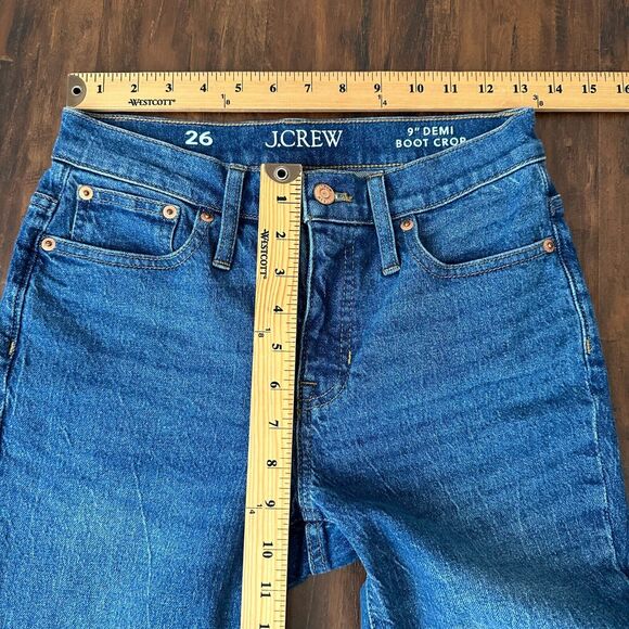 NWT J. CREW 9" Demi-Boot Crop Jean in Palmyra Wash - Picture 13 of 15